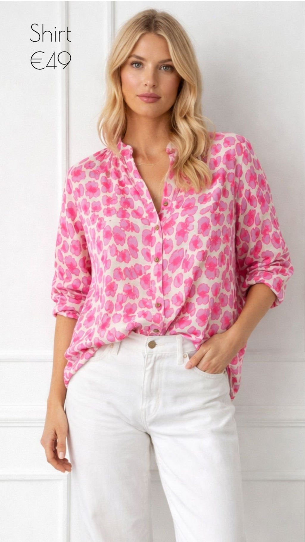 ELECTRA COTTON SHIRT - PINK/LILAC Coats & Blazers Neline 