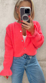 THE BONNIE CARDI - NEON CORAL Knitwear Coco Boutique 
