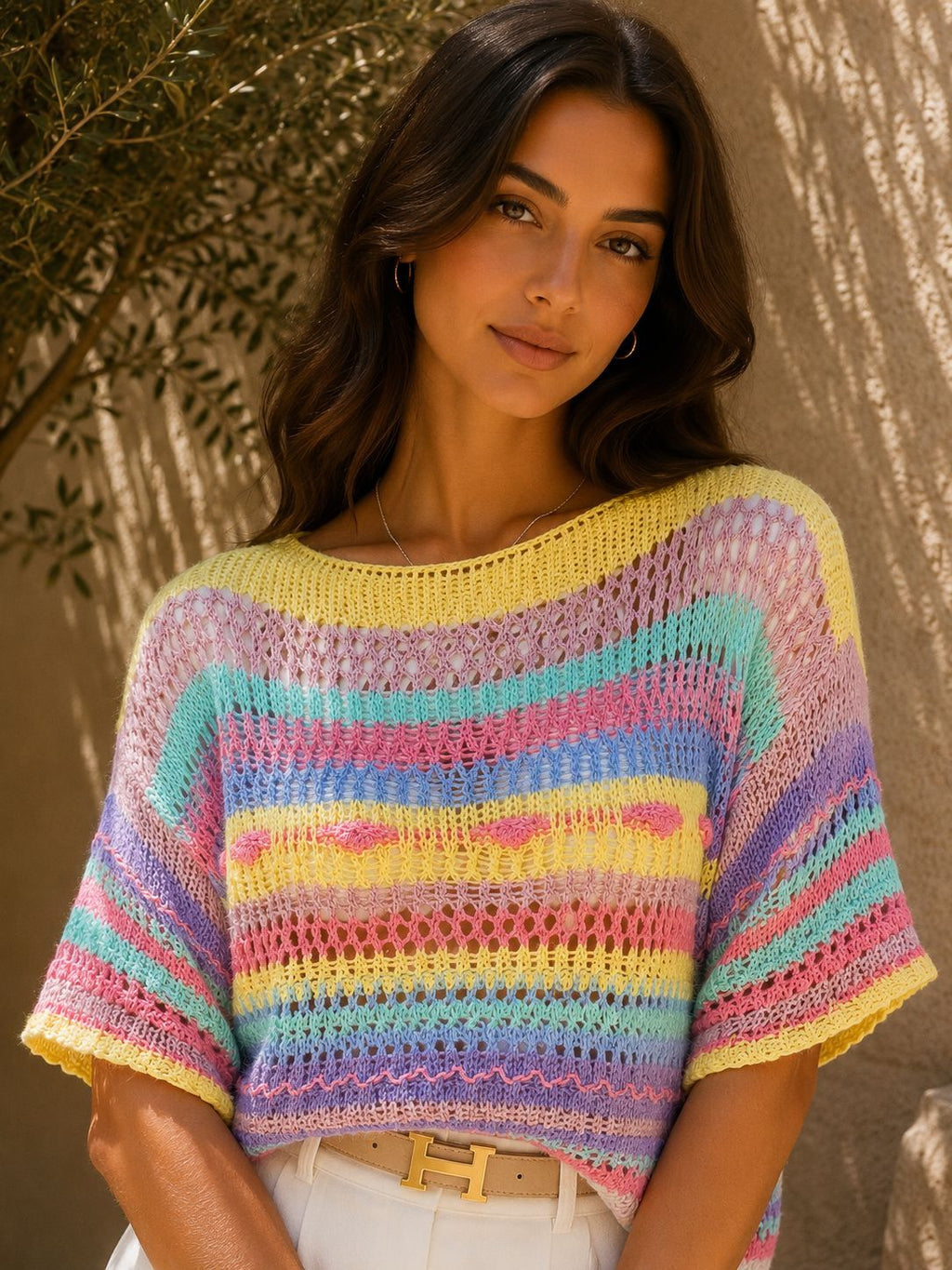 CANDY SKIES CROCHET TOP Coats & Blazers Avril Vin 