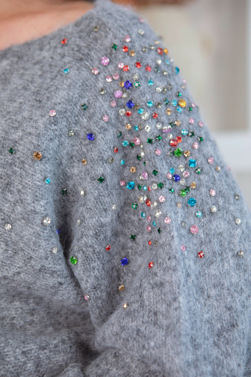 THE NIVEAH SWEATER - GREY Tops & Jumpers Goldie S 