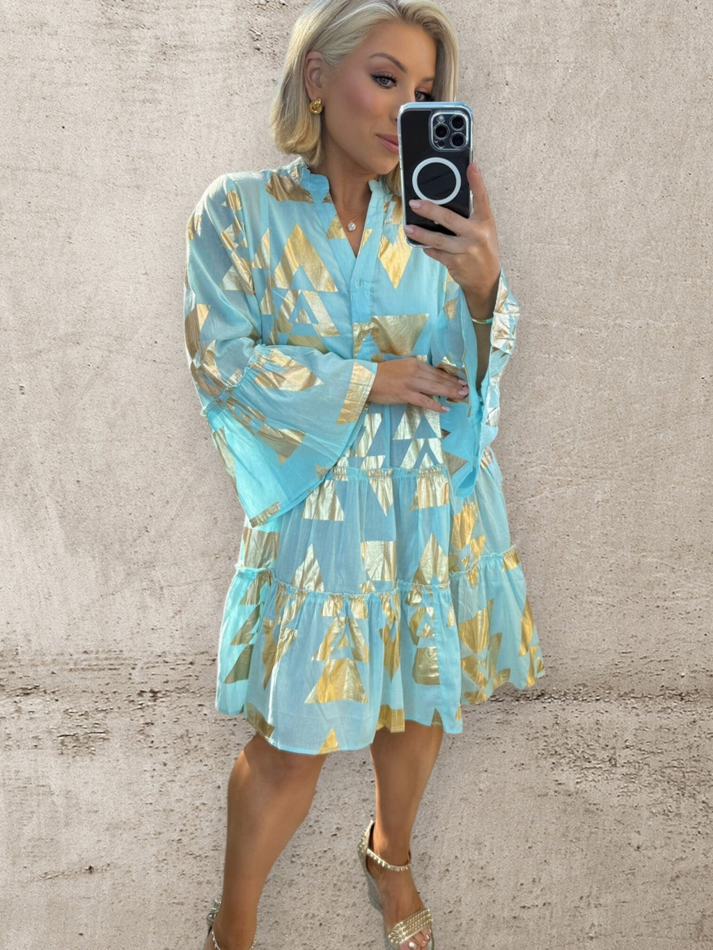 AMALFI BEACH COVER - TURQUOISE Dresses Coco Boutique 