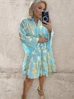 AMALFI BEACH COVER - TURQUOISE Dresses Coco Boutique 