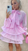 THE ELLE DRESS - PERFECT PINK Dresses Noeline 