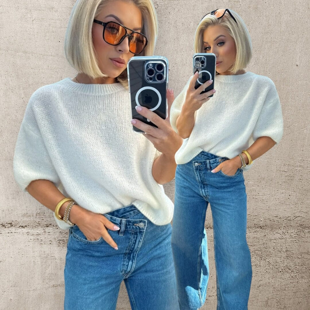 VANILLA POP KNIT - CREAM Tops & Jumpers CG Luxe 