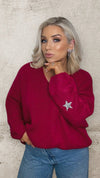 THE STARLIGHT KNIT - RASPBERRY Knitwear Gigi Lu 