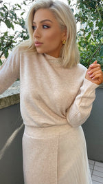 ROSE PEARL SWEATER - BEIGE GOA GOA 