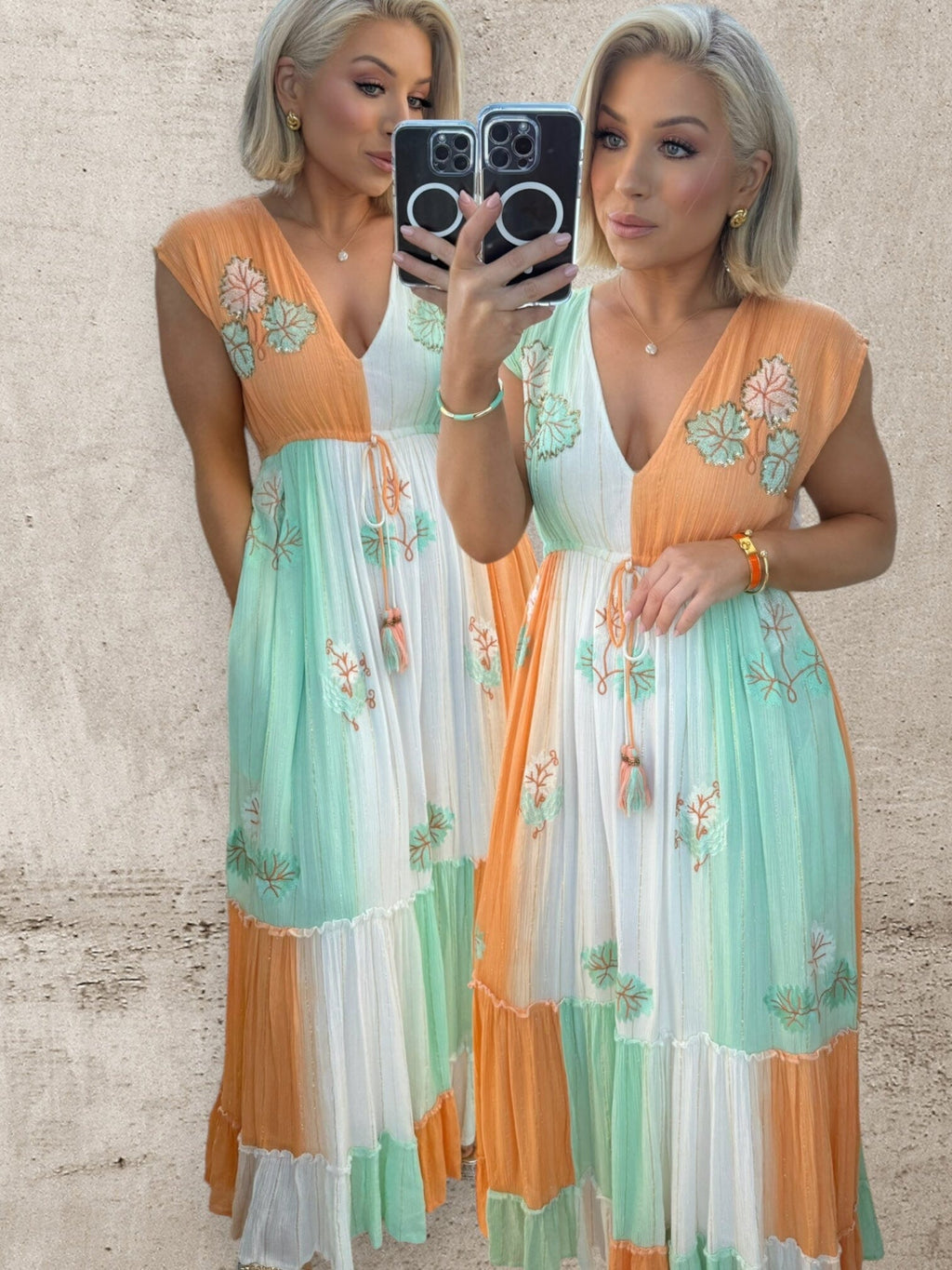 PALOMA MAXI - SUNSET SORBET Dresses Orlinn 