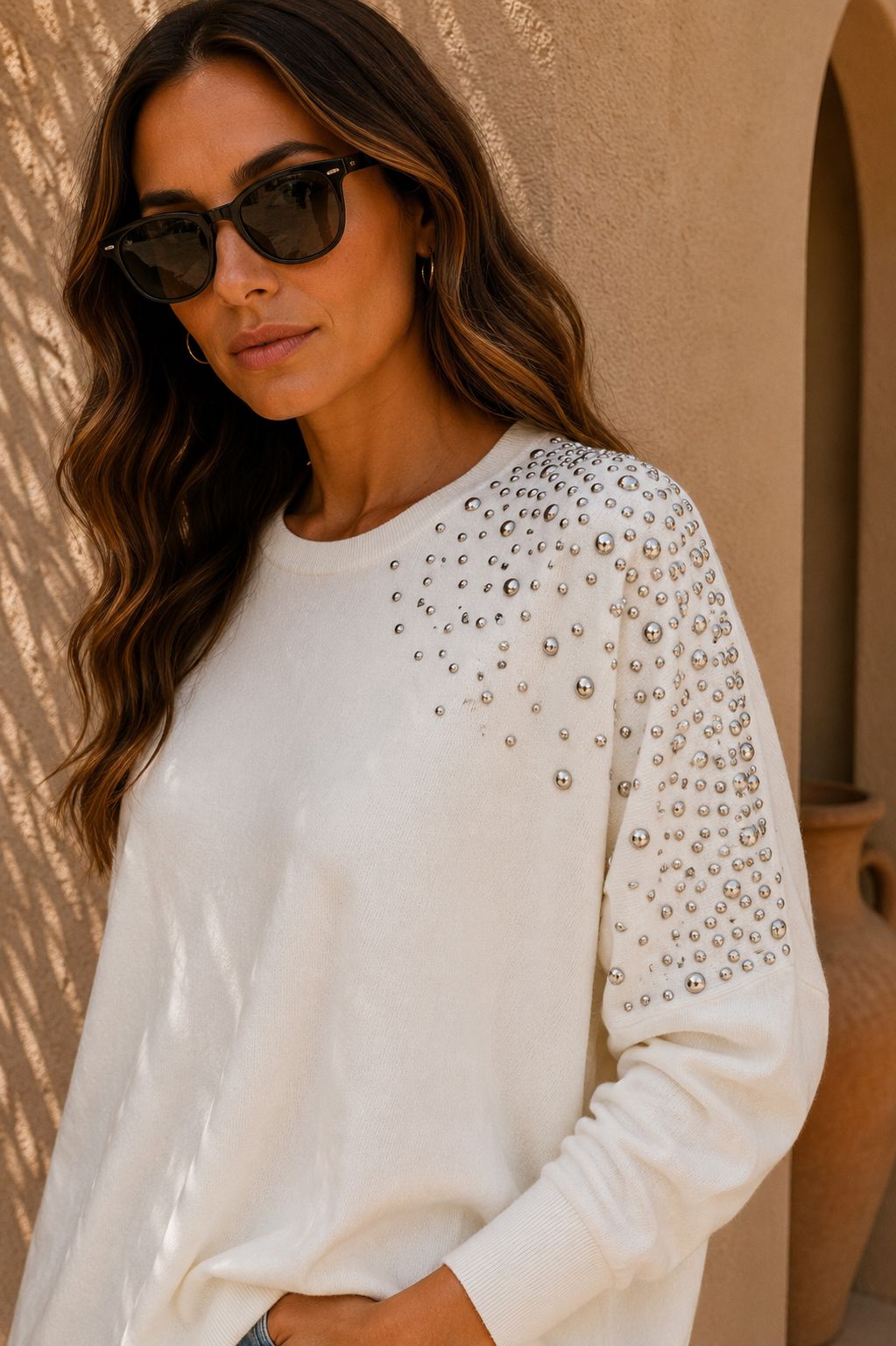 10667 ivory Knitwear Mia Charm 