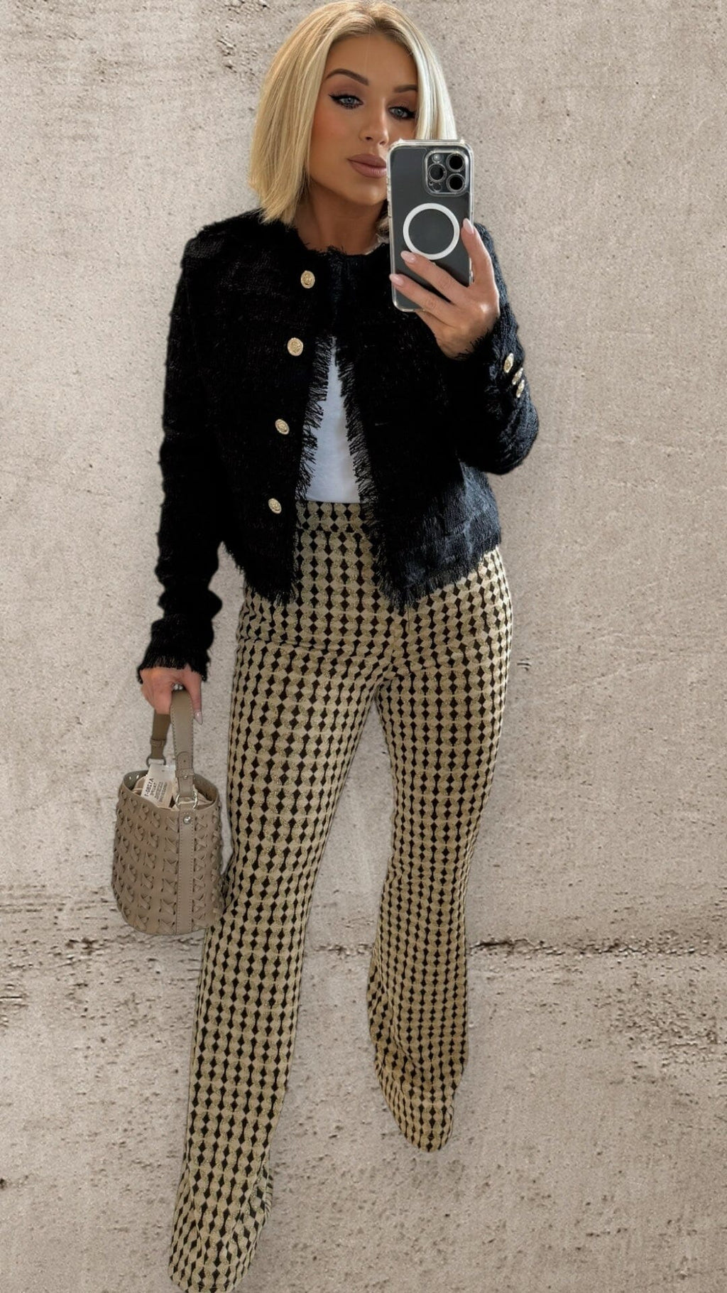 PARIS NOIR TWEED JACKET Coats & Blazers Coco Boutique 
