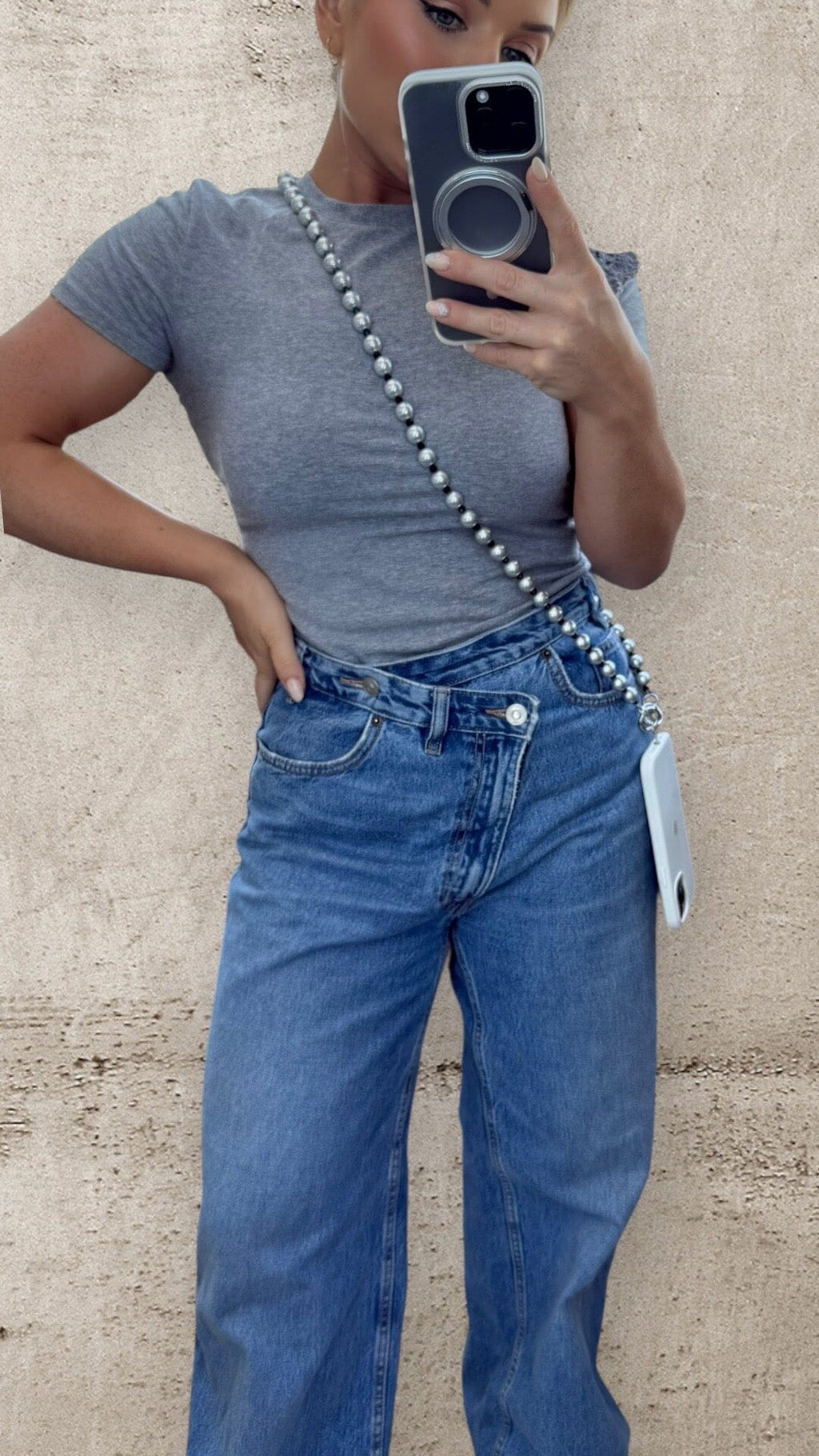 THE SILVER PEARL PHONE CHAIN Jewellery & Accessories LALISTA 