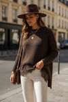 THE COCOA LACE TRIM KNIT Knitwear Avril Vin 