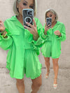 AMALFI CO-ORD - KELLY GREEN Dresses Coco Boutique 