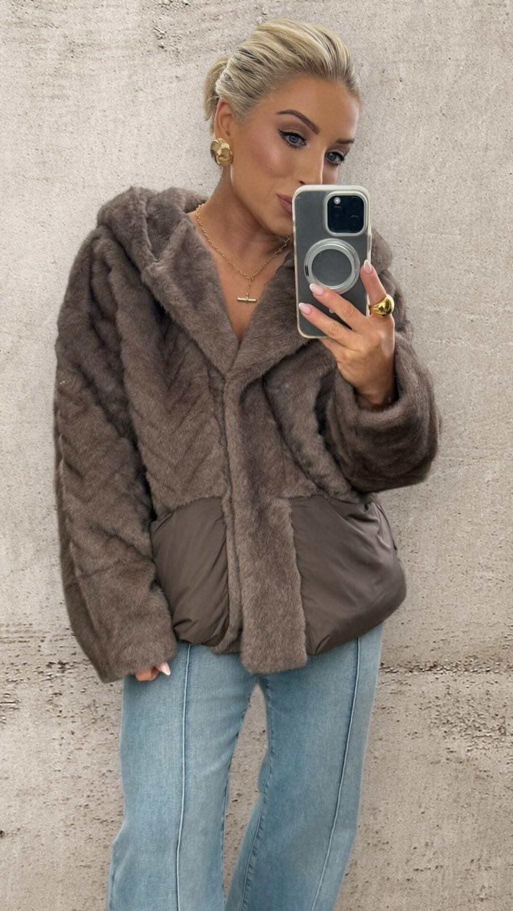 SIENNA LUXE JACKET - CHOCOLATE Coats & Blazers Lumana 