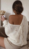 THE OPAL CARDIGAN - IVORY Knitwear Mayeli 