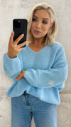 THE STARLIGHT KNIT - BABY BLUE Knitwear Gigi Lu 