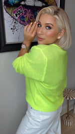 THE CANDY CLOUD KNIT - NEON YELLOW Knitwear Coco Boutique 