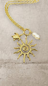 THE SOLANA SUN NECKLACE Jewellery & Accessories Coco Boutique 