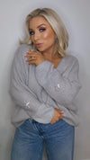 THE STARLIGHT KNIT - LIGHT GREY Knitwear Gigi Lu 