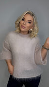 THE OPULENCE MOHAIR KNIT - BEIGE Knitwear Mayeli 