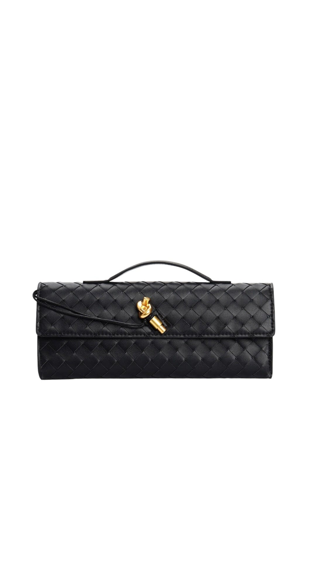 CARRERA WOVEN LEATHER BAG - BLACK Coco Boutique 