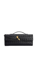 CARRERA WOVEN LEATHER BAG - BLACK Coco Boutique 