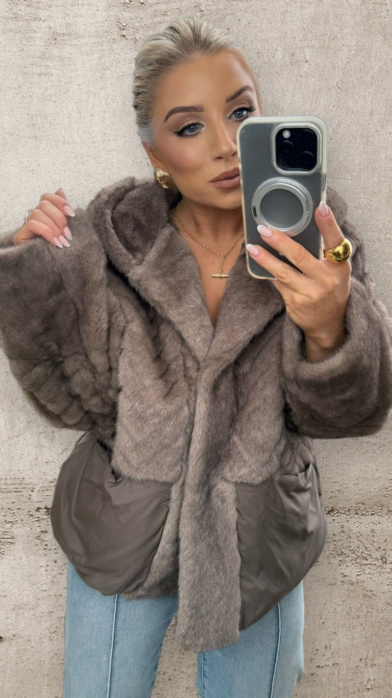 SIENNA LUXE JACKET - CHOCOLATE Coats & Blazers Lumana 