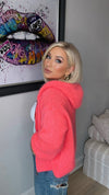 THE COSMA HOODIE - NEON CORAL Tops & Jumpers Easy mood 