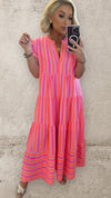 THE SORBET STRIPE DRESS Dresses Noeline 