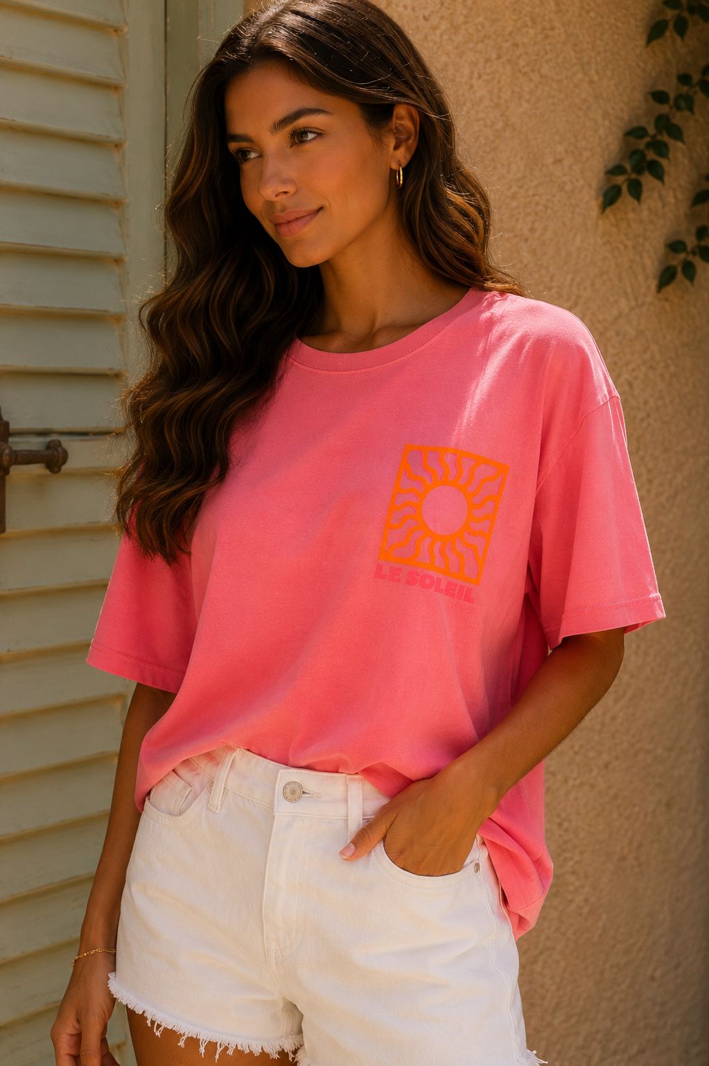THE SOLEIL CORAL T-SHIRT Coats & Blazers Avril Vin 