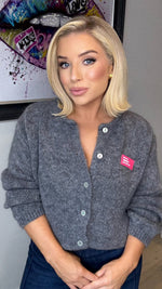 THE NEON MUSE CARDI - GREY Knitwear Vent de Fleur 