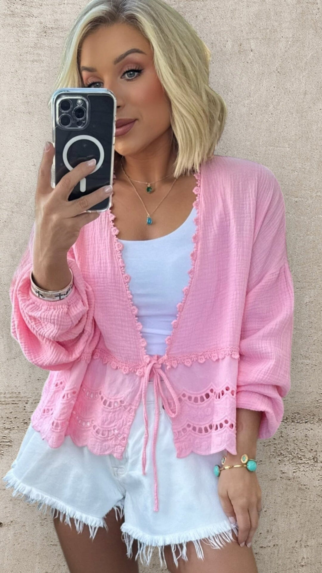 THE LOTTIE BLOUSE IN PINK Tops & Jumpers Coco Boutique 