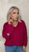 THE STARLIGHT KNIT - RASPBERRY Knitwear Gigi Lu 