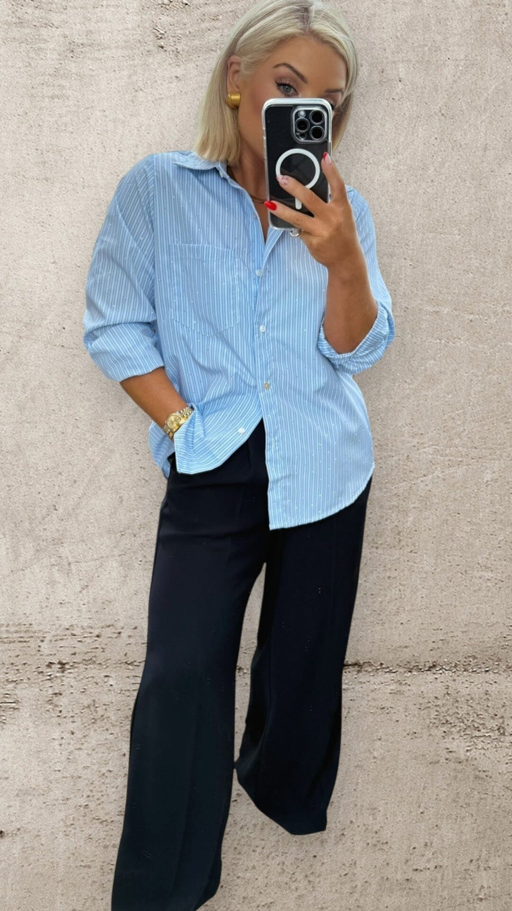 THE MILAN PINSTRIPE SHIRT Shirt Oreline 
