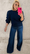 PETRA SUPER SOFT SWEATER - NAVY Knitwear Gigi Lu 