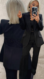THE ELODIE TAILORED BLAZER - BLACK Coco Boutique 
