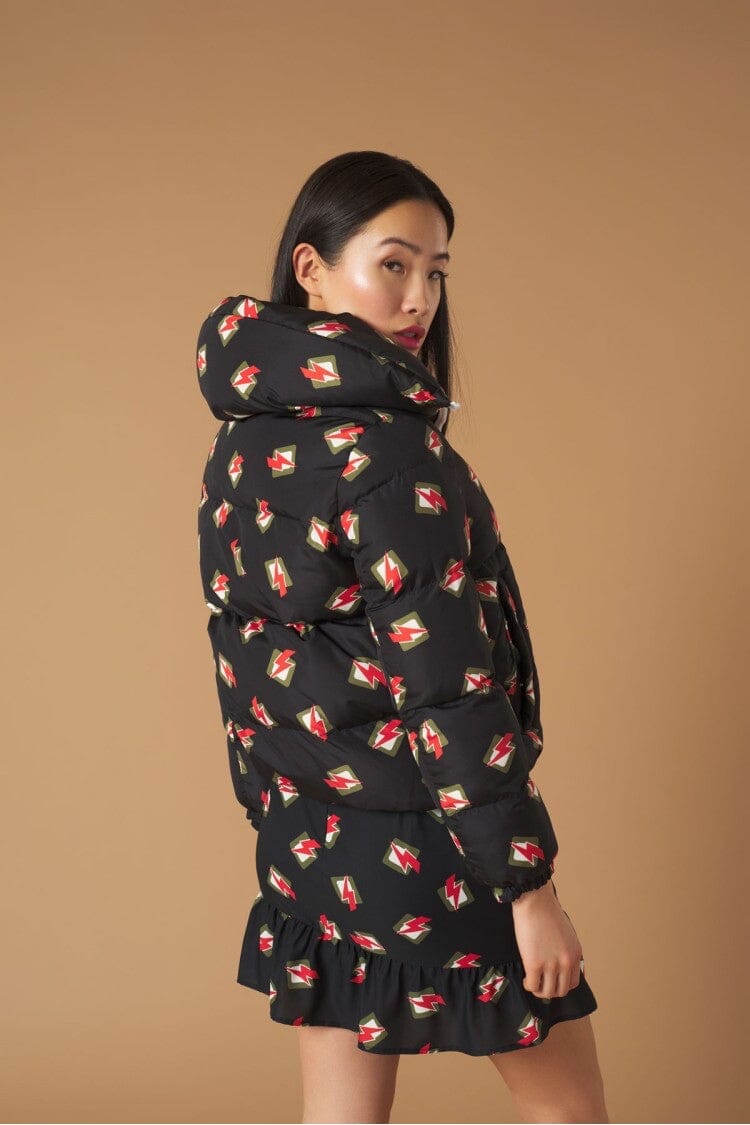 BOLT PUFFER JACKET - BLACK Coats & Blazers Minueto 