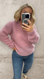 THE AMARA MOHAIR KNIT - ROSE Knitwear Neline 