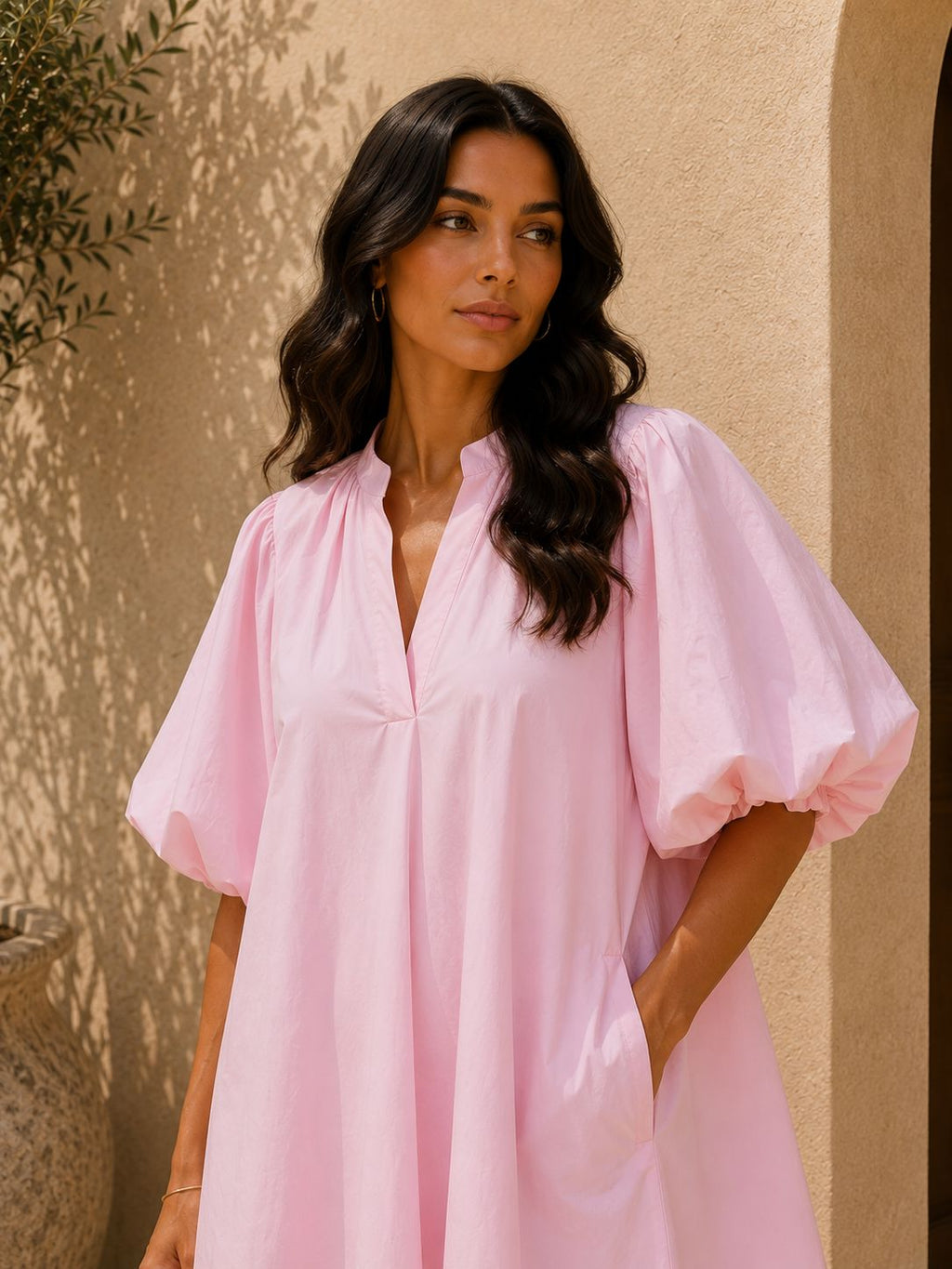 THE AMALFI DRESS - SOFT PINK Dresses Neline 