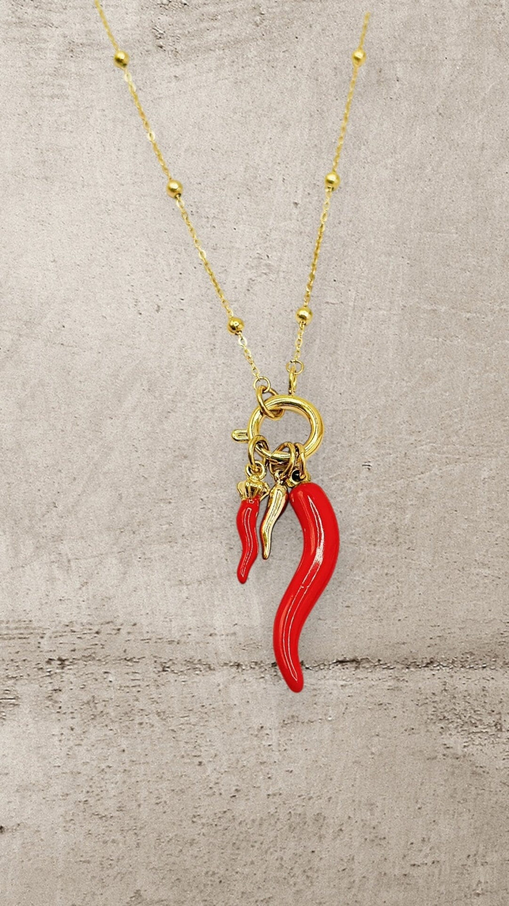 SPICY CHARM CHILLI NECKCLACE Jewellery & Accessories Coco Boutique 