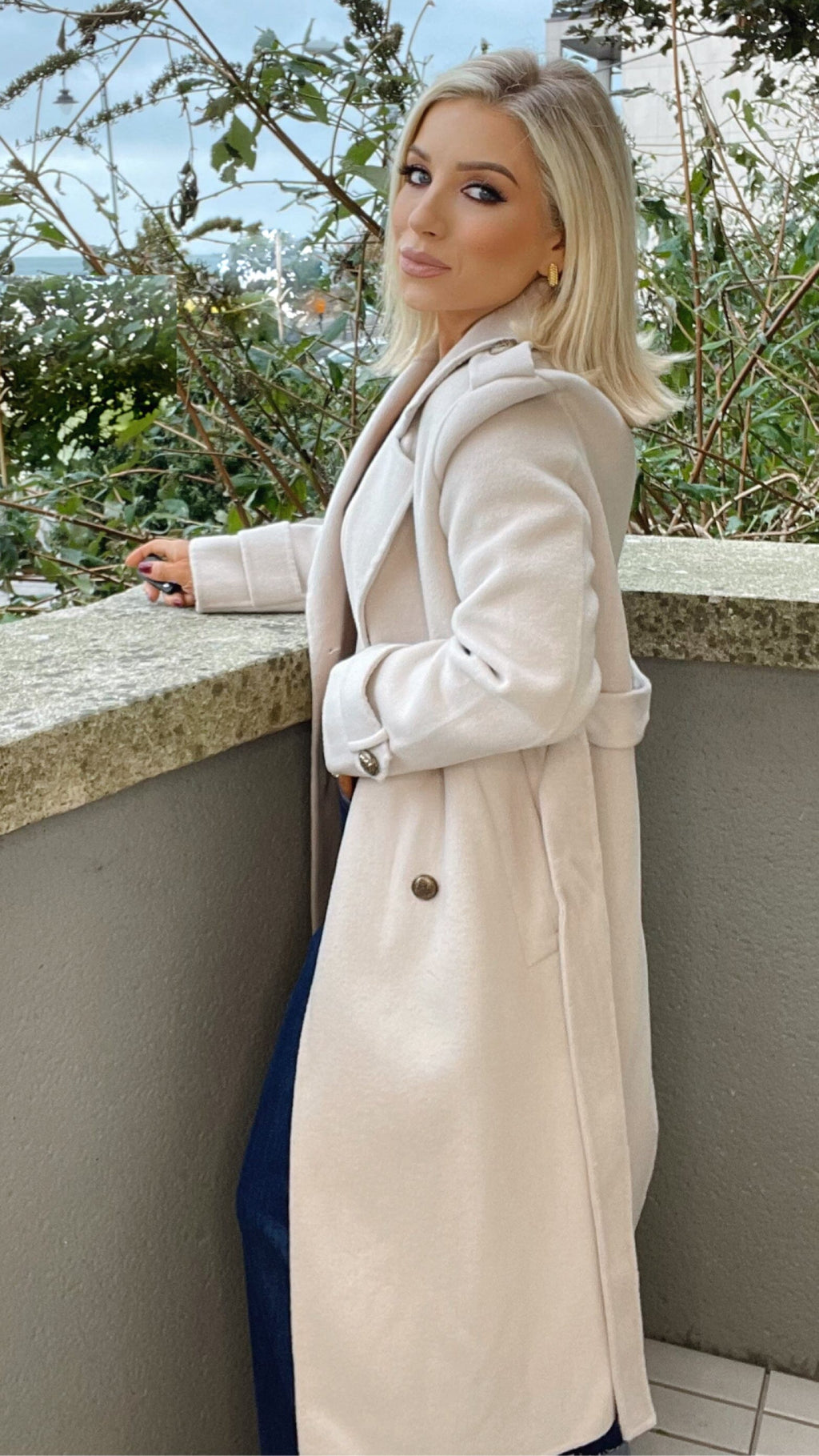 KIMBER WOOL COAT - NAVY Coco Boutique 