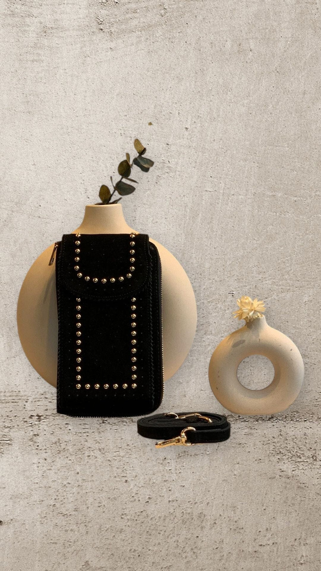 ELLIE PHONE CASE & WALLET Jewellery & Accessories Auren Black 