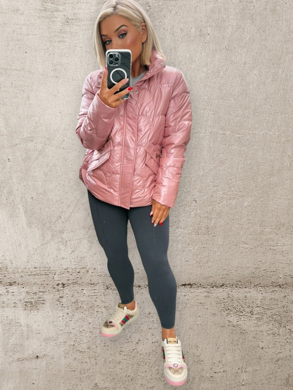 THE CELESTE PUFFER - PINK PEARL Coats & Blazers Goldie S 