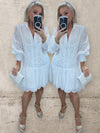 BELLA ANGLAISE DRESS - WHITE Dresses Noeline 
