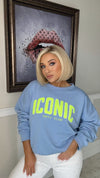 THE ICONIC SWEATSHIRT - BLUE Sweatshirt Coco Boutique 