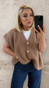 THE CAMILLE CARDIGAN - CARAMEL Knitwear Gigi Lu 