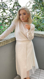 ROSE PEARL SWEATER - BEIGE GOA GOA 