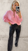 THE DAHLIA CARDI - PINK Knitwear Neline 