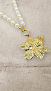 GOLDEN BLOSOM PEARL NECKLACE Jewellery & Accessories Coco Boutique 