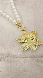 GOLDEN BLOSOM PEARL NECKLACE Jewellery & Accessories Coco Boutique 