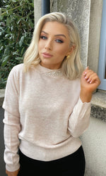 ROSE PEARL SWEATER - BEIGE GOA GOA 